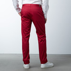 Comfort Fit Casual Chino Pant // Berry (40WX30L)
