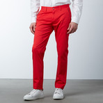 Comfort Fit Casual Chino Pant // Poppy Red (32WX32L)