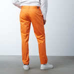 Comfort Fit Casual Chino Pant // Tangerine (38WX32L)