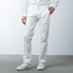 Comfort Fit Casual Chino Pant // White (32WX32L)