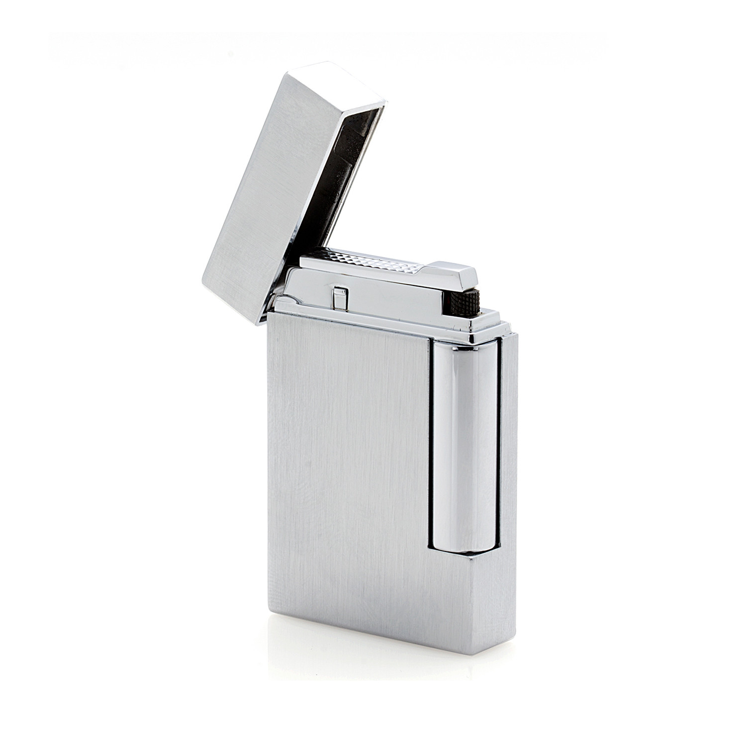 S.T. Dupont Ligne 8 Brushed Finish Chrome Lighter - S.T. Dupont - Touch ...