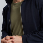 Sport Zip Hood Sweater // Blue (XL)