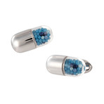 Blue Pill Case Cufflinks