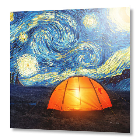 The Starry Night // Aluminum Print (16"W x 16"H x .45"D)