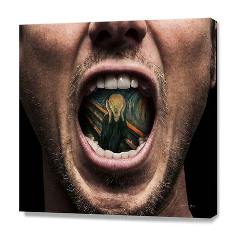 The Scream // Stretched Canvas (16"W x 16"H x 1.5"D)