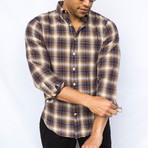 Flannel Dress Shirt // Brown (M)