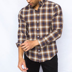 Flannel Dress Shirt // Brown (L)