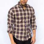 Flannel Dress Shirt // Brown (XL)