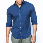 Midnight Striped Shirt // Navy (XL)