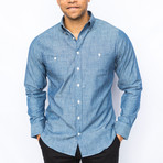 Elbow Patch Shirt // Chambray (L)
