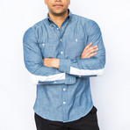 Elbow Patch Shirt // Chambray (2XL)