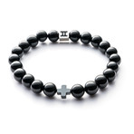 Classic Collection Bracelet // Black + Cross // 8mm (S)