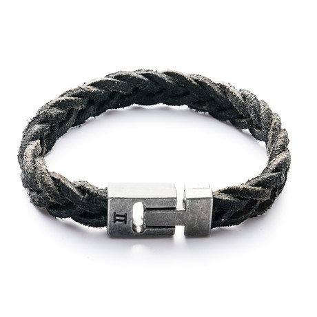 Special Collection Bracelet // Black Leather (S)