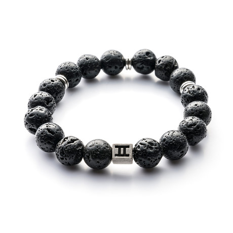 Special Collection Bracelet // Urban Black Lava // 10mm (M)