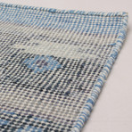 Kozak // Light Blue Wool Sumak (2'6'L x 10'W)