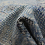 Kozak // Light Blue Wool Sumak (2'6'L x 10'W)
