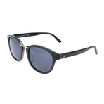 Parker Wide-Eye Rounded Sunglass // Black