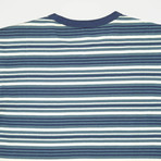 Porto Short Sleeve Shirt // Ink Blue Stripe (S)