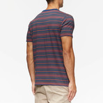 Porto Short Sleeve Shirt // Natural Stripe (L)