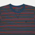 Porto Short Sleeve Shirt // Natural Stripe (M)