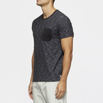 Redondo Short Sleeve Shirt // Black +  White Stripe (S)