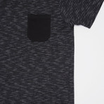 Redondo Short Sleeve Shirt // Black +  White Stripe (XL)