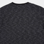 Redondo Short Sleeve Shirt // Black +  White Stripe (XL)