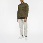 Hale Long Sleeve Overshirt // Fatigue Green (M)