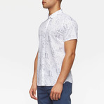 Bowery Short Sleeve Button Down Shirt // White Camo (L)