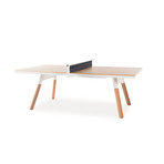 You and Me Indoor Ping-Pong Table // Medium // Oak (White)