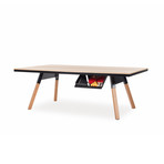 You and Me Indoor Ping-Pong Table // Medium // Oak (Black)