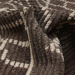 Tangier // Brown + Dark Gray Wool (5'L x 8'W)