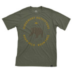 Roam Wild T-Shirt // Olive Heather (2XL)