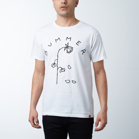 Bummer Rose T-Shirt // White (XS)