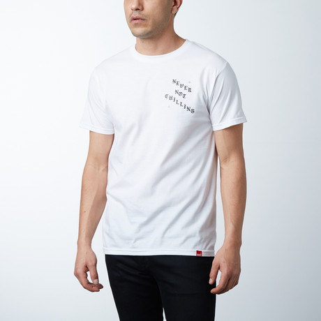 Never Not Chilling T-Shirt // White (XS)