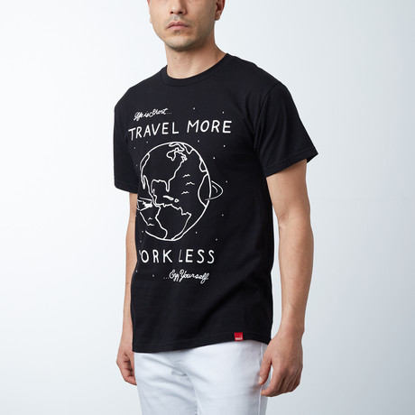 Travel More T-Shirt // Black (XS)