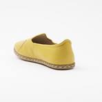 Ribbed Leather Espadrilles // Mustard Yellow (US: 7.5)
