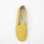 Ribbed Leather Espadrilles // Mustard Yellow (US: 10.5)