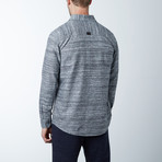 Button Up Sweater // Grey Melange (L)
