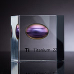 Lucite Cube // Titanium