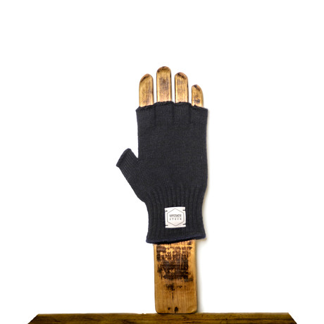 Melange Fingerless Glove // Navy (S/M 6.5")