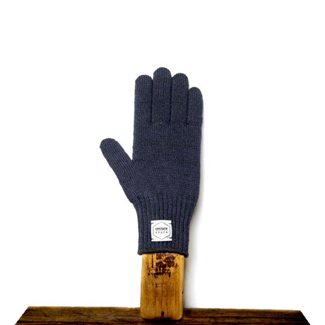 Melange Full Finger Glove // Navy (S/M 6.5")