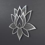 Lotus of Enlightenment II 3D Metal Wall Art