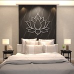 XL Lotus Flower 3D Metal Wall Art
