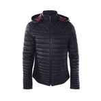 Flagstick Leather Jacket // Navy (XL)