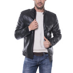 Flagstick Leather Jacket // Black (3XL)