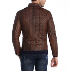 Flagstick II Leather Jacket // Brown (M)