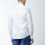 Slim Fit Premium Cotton Shirt // White, Light Blue (XS)