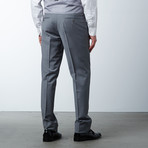 Sharkskin Slim Fit Super 3-piece Lux Suit // Dim Grey (US: 48R)