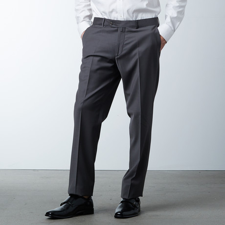 Superfine Merino Wool Fitted Trouser // Light Brown (US: 36R)